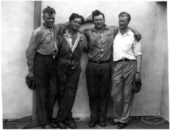 Albert, Kenneth, John en Walter Hunter