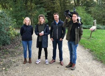 vlnr Anouk Termaat, Annabelle Zandbergen, Ronald Termaat en Rick van den Berg