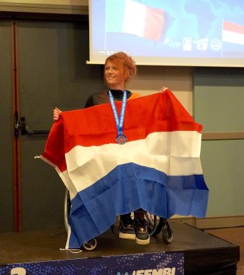 Sabrina op het IPS podium