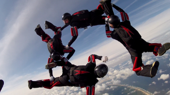 L exit van FS 4 team Whooops boven Texel Mechie Voermans