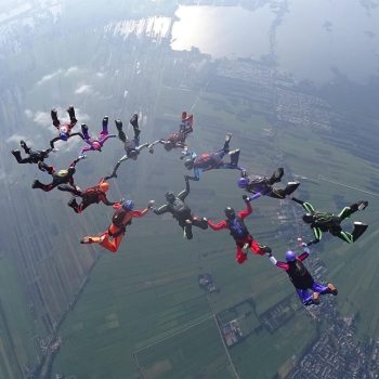 14 way formation boven Loosdrecht fotograaf Guus Lambalk