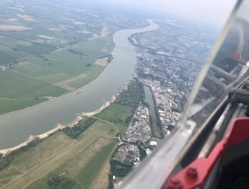 In de lucht